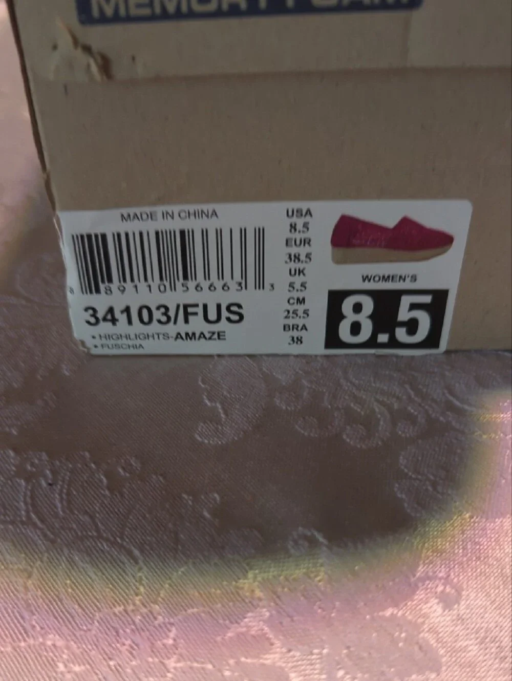 BOBS from Skechers Pink Crochet Espadrille Slip-On
